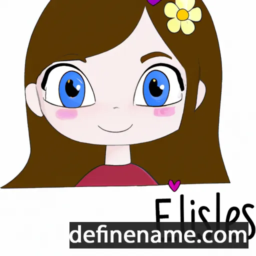 cartoon of the name Elise