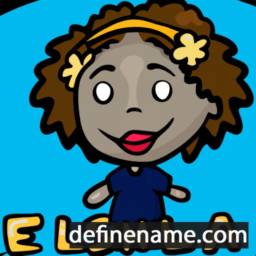 cartoon of the name Elisha