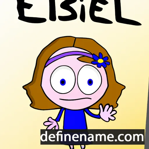 cartoon of the name Elisie