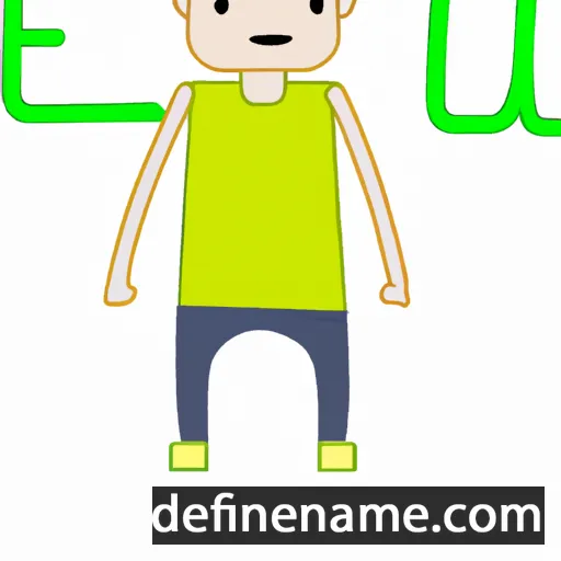 cartoon of the name Eliu