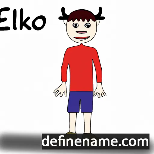 cartoon of the name Elko