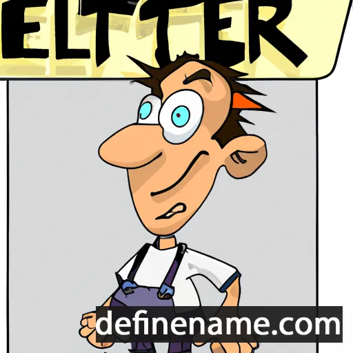 cartoon of the name Ellert