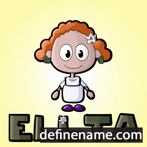 Elletta cartoon