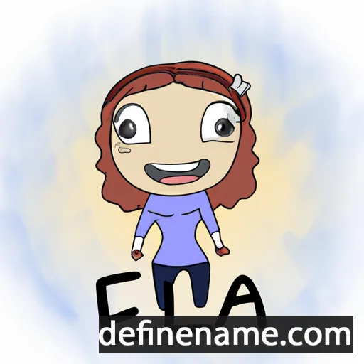 cartoon of the name Elna