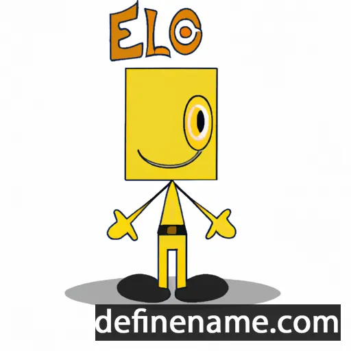 cartoon of the name Elo