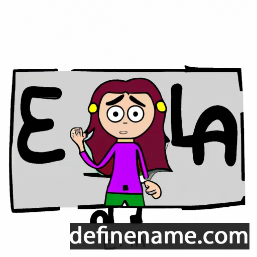 cartoon of the name Elta