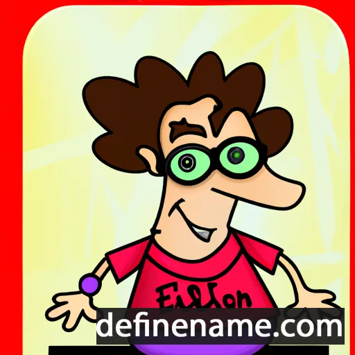 cartoon of the name Elton