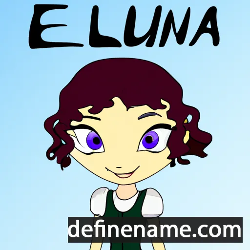 Elunia cartoon