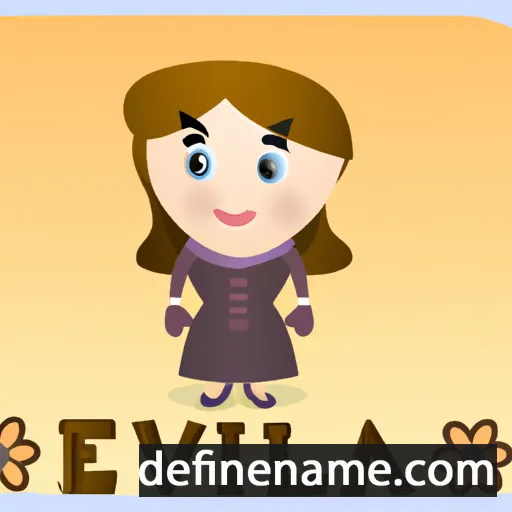 cartoon of the name Elva