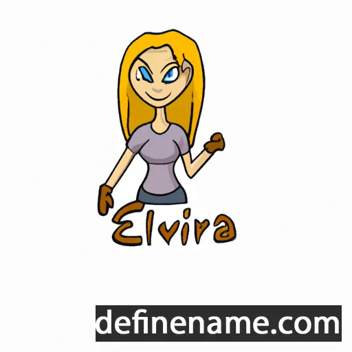 Elvaira cartoon