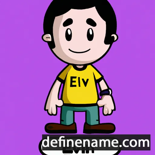 cartoon of the name Elvan