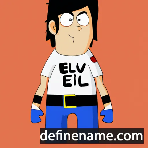 cartoon of the name Elvi