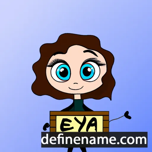 cartoon of the name Elya