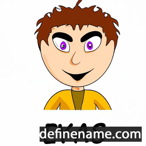 cartoon of the name Elyas