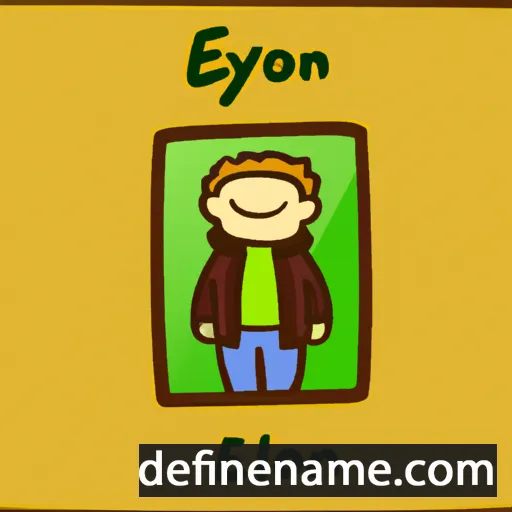 cartoon of the name Elyon