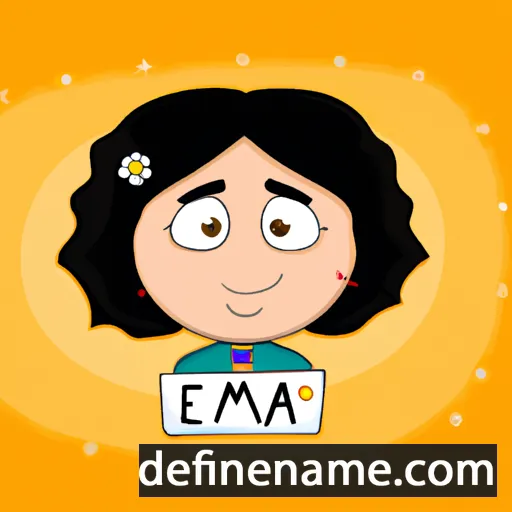 cartoon of the name Ema