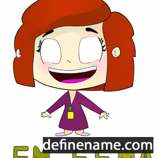 cartoon of the name Ema