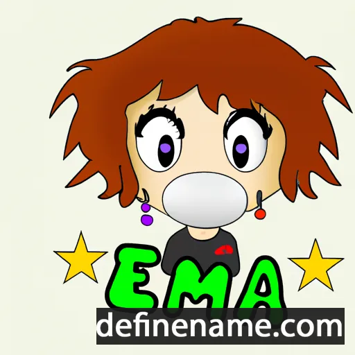 cartoon of the name Ema