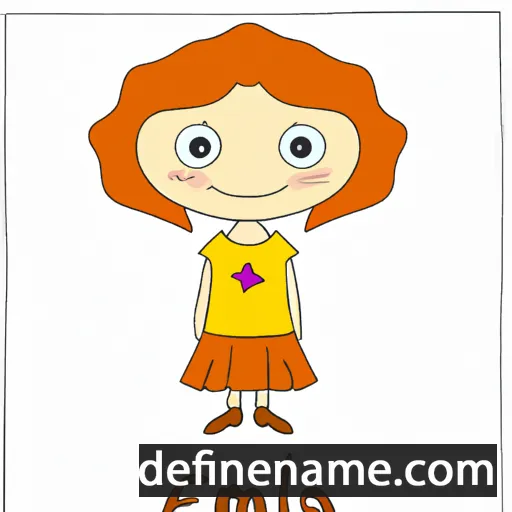 cartoon of the name Emela