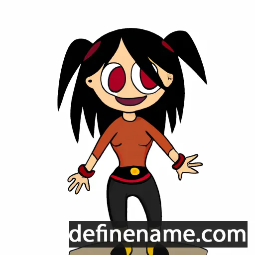 cartoon of the name Emika