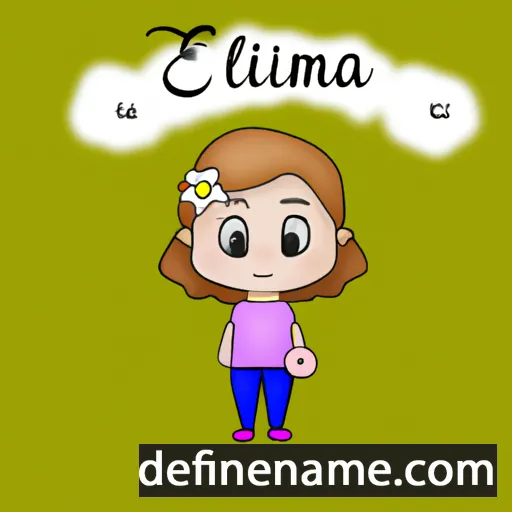 Emilíana cartoon