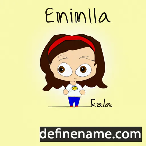 Emiliána cartoon