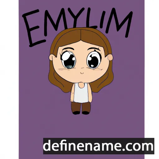 cartoon of the name Emilyn