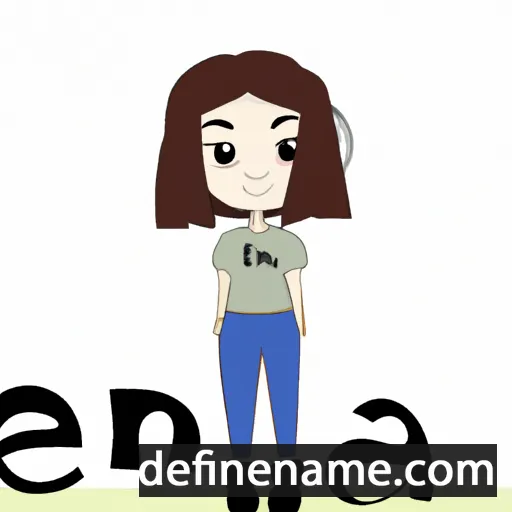 cartoon of the name Ena