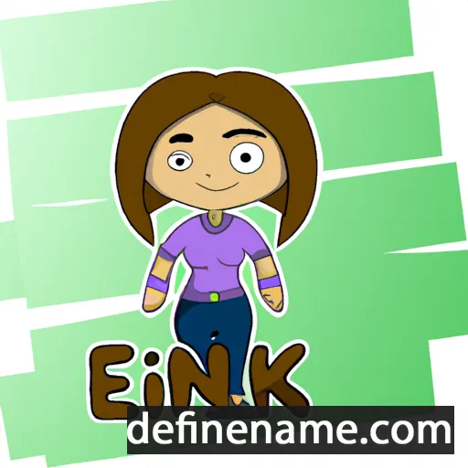 cartoon of the name Enika