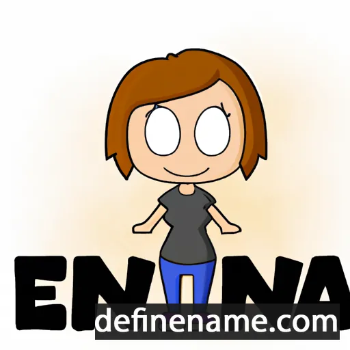 cartoon of the name Enja