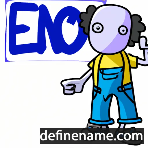 cartoon of the name Eno