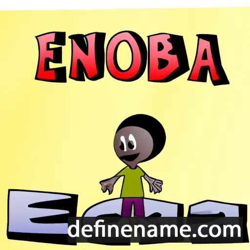 Enoba cartoon