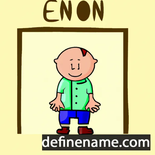 cartoon of the name Enon