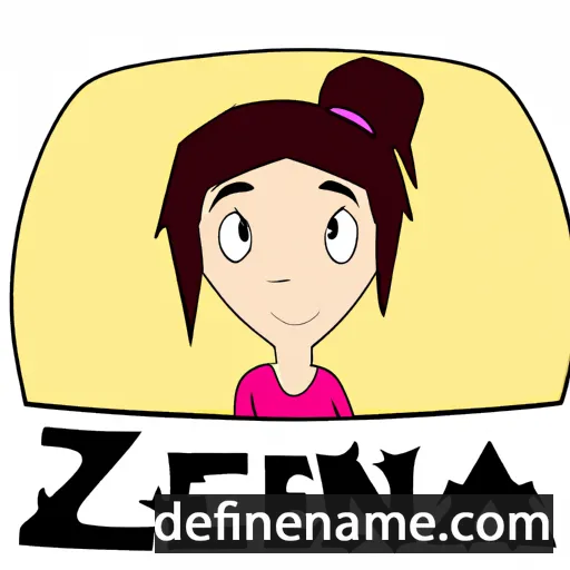 cartoon of the name Enza