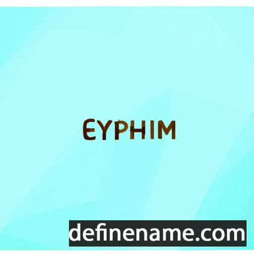 Ephraïm cartoon