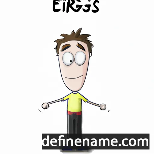 cartoon of the name Ergis