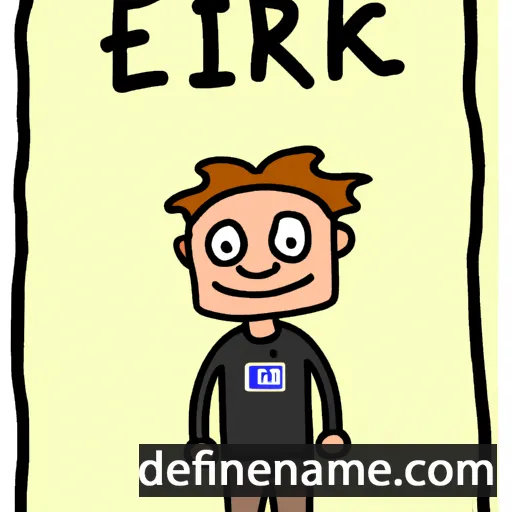 cartoon of the name Erik