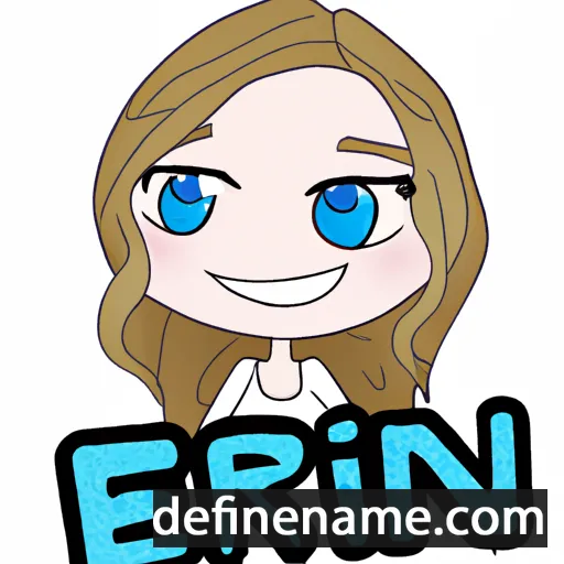 cartoon of the name Erin