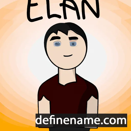 cartoon of the name Erlan