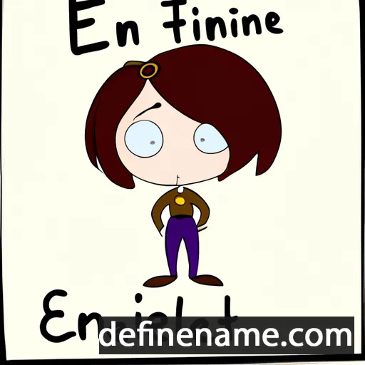 Étiennette cartoon