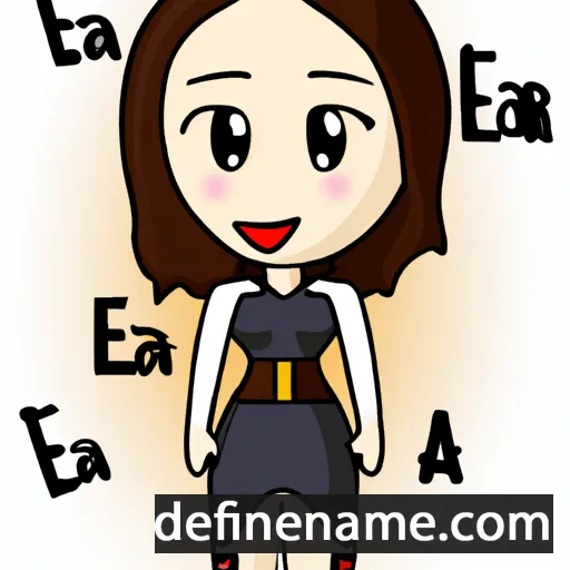 cartoon of the name Eira