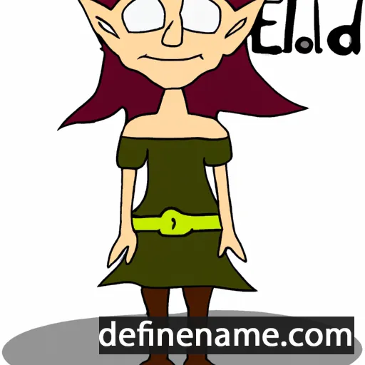 Elfleda cartoon