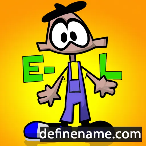 cartoon of the name Eli