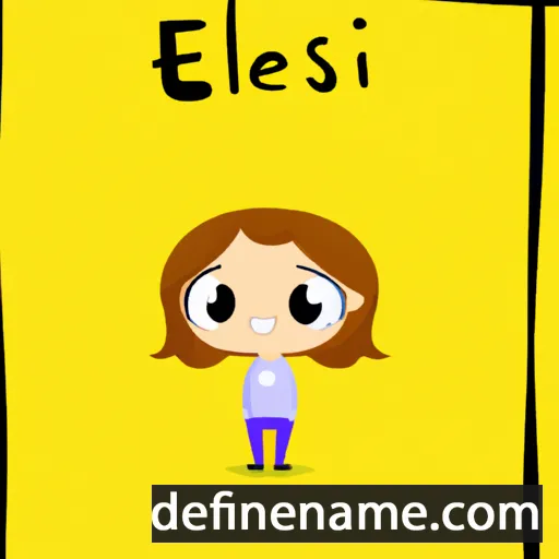 Elísabet cartoon