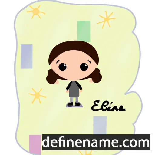 cartoon of the name Eliana