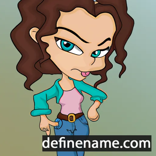 cartoon of the name Elina