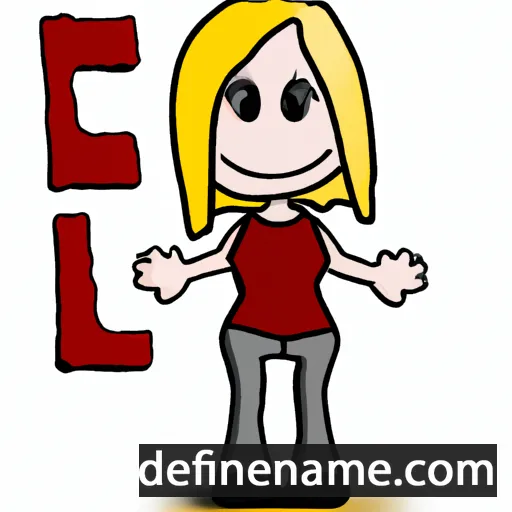 cartoon of the name Elli