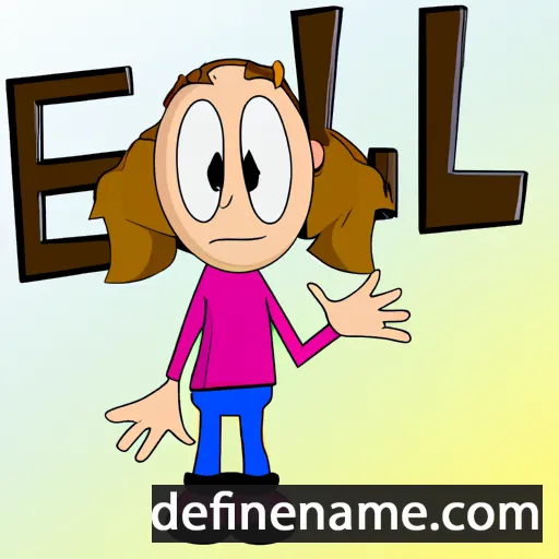 cartoon of the name Elli