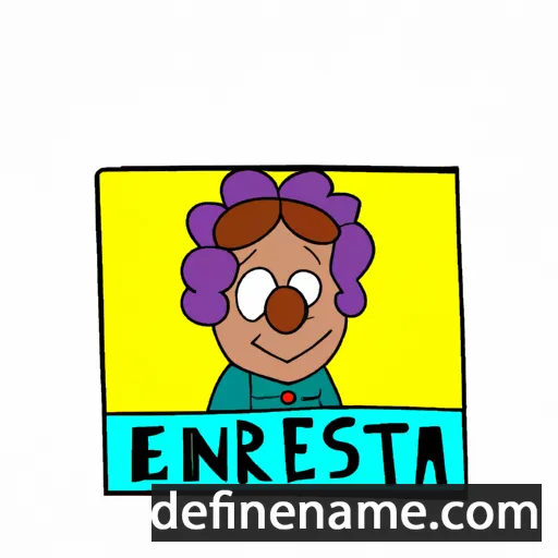 Ernèsta cartoon