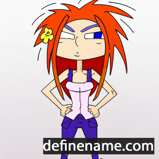 cartoon of the name Erza